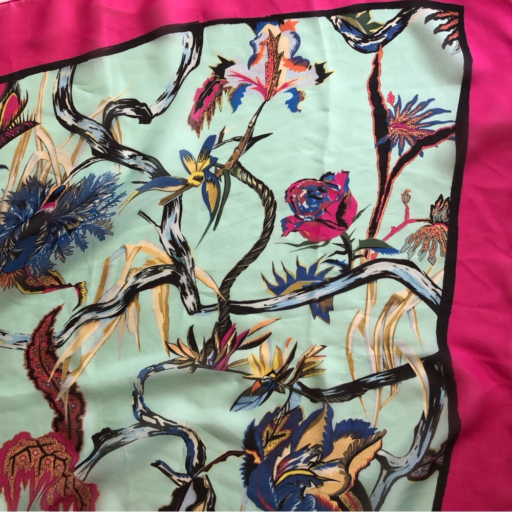 Vintage Rosabotanica Balenciaga Silk Scarf: Made in Italy - Picture 6 of 11